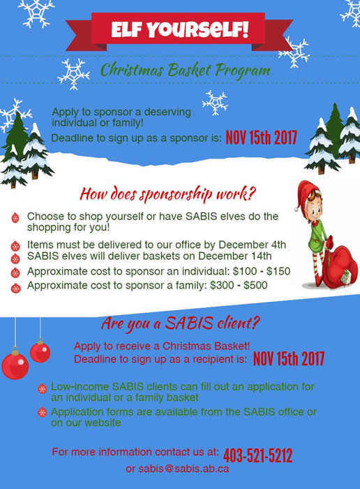 3rd Annual Elf Yourself Christmas Basket Program | SABIS